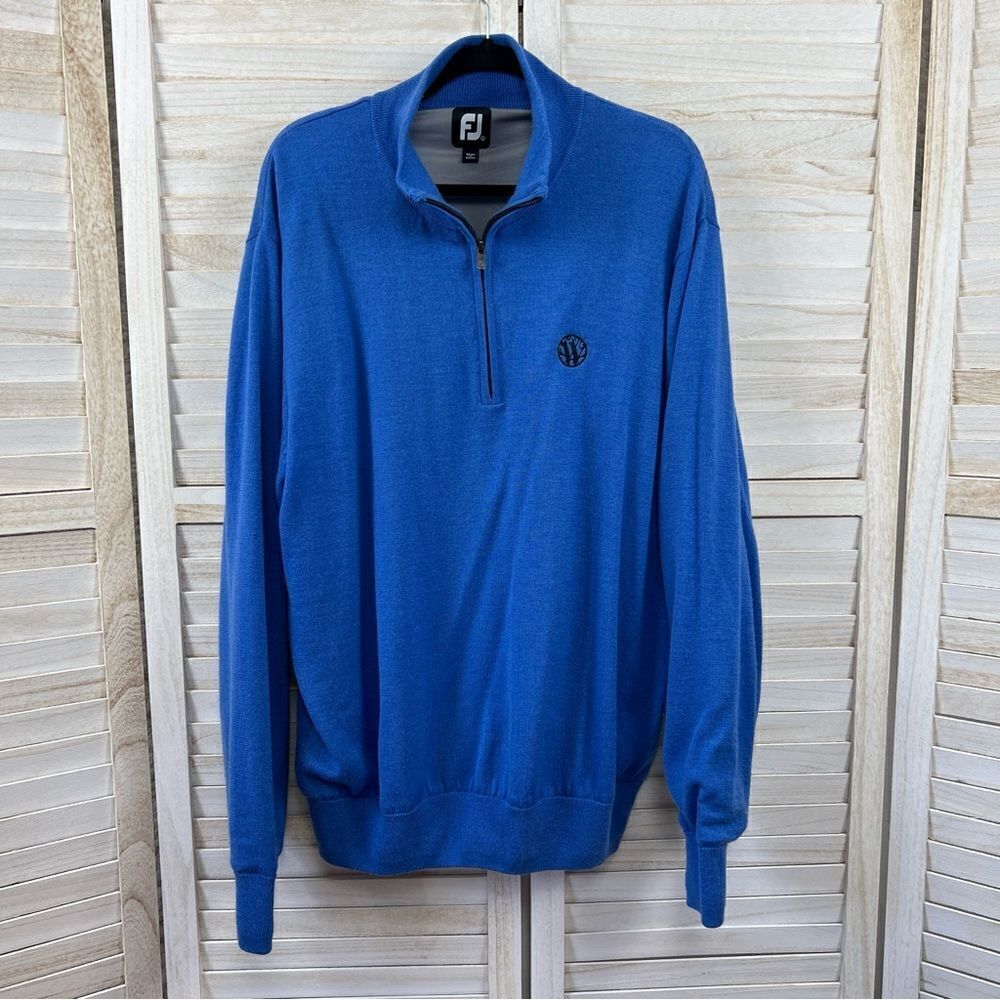 FootJoy Wool 1/4 Zip Pullover Golf Sweater Large
